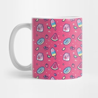 Summer food pattern - cute food and drink Mug